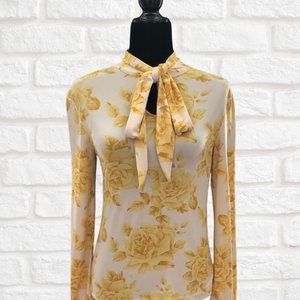 Banana Republic Tie-Neck Long Sleeve